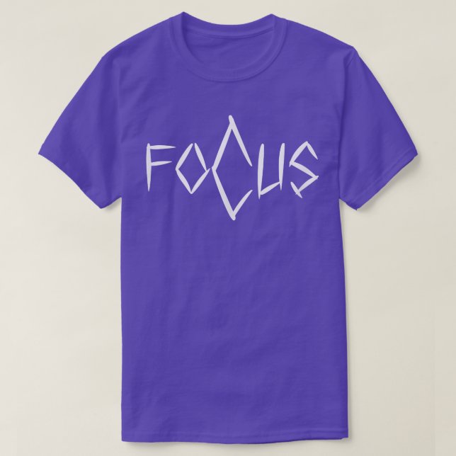 Mens FOCUS Gym Fitness Workout Bodybuilding Motiva T-Shirt (Design Front)