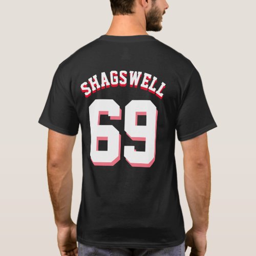 Mens Football Jersey Style SHAGSWELL 69 T_Shirt