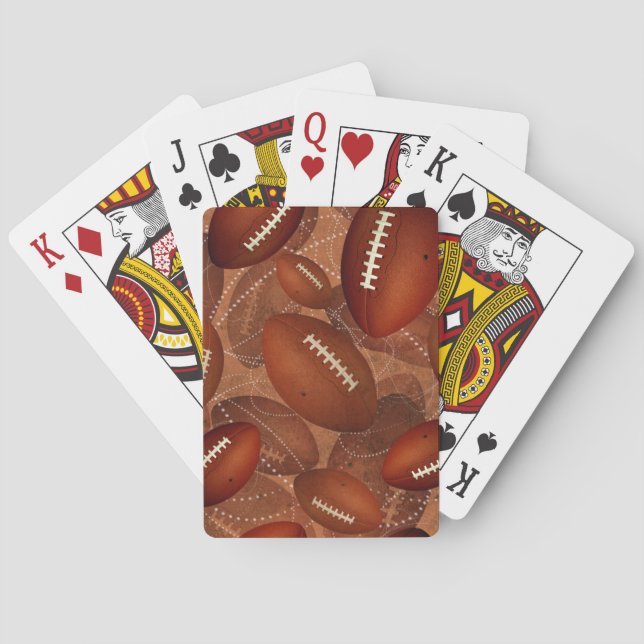 Men's football poker cards (Back)