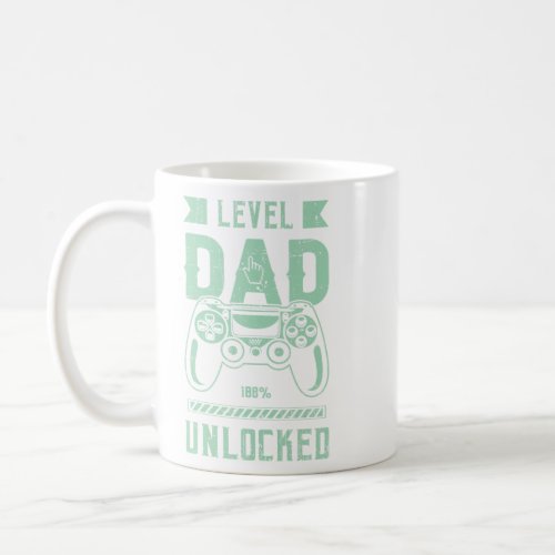 Mens For dad for birth level dad unlocked game con Coffee Mug