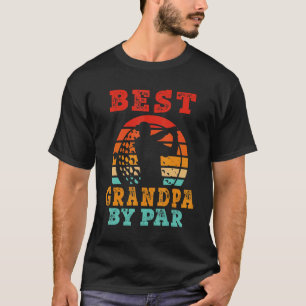 Mens  For Fathers Day  Best Grandpa By Par Golfing T-Shirt