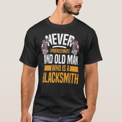 Mens Forge Motif For Blacksmiths T_Shirt