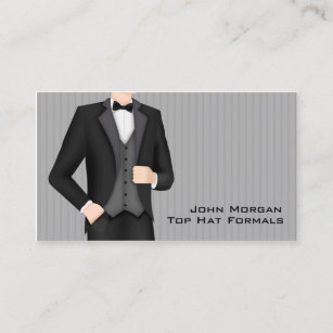 Men's Formal Wear Business Card