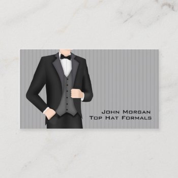 Men's Formal Wear Business Card by StarStock at Zazzle