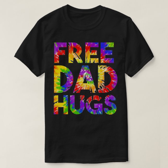 Mens Free Dad Hugs Pride LGBTQ Gay Rights Straight T-Shirt (Design Front)