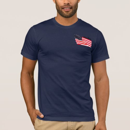 Mens Freedom Flag Pocket T_Shirt