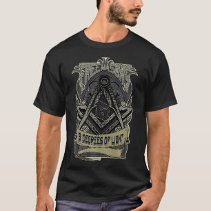 Mens FREEMASON 3 DEGREES OF LIGHT BROTHERHOOD OF T-Shirt
