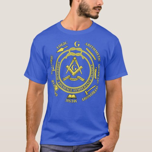 Mens Freemason Tools Faith Hope Charity Masonic Fa T_Shirt