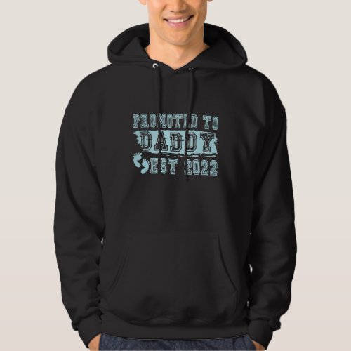 Mens Fun Dad Pregnancy Announcement Promoted To Ne Hoodie