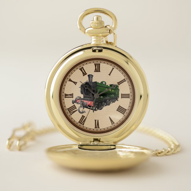 Mens fun Train lovers pocket watch (Inside)