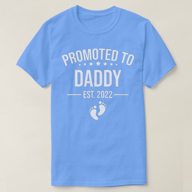 Mens Funny 1st Time Dad EST 2022 New First Fathers T-Shirt (Design Front)