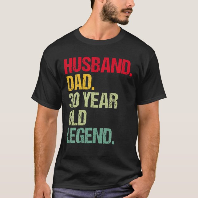 Mens Funny 30Th Birthday Of Husband Dad 30 Years O T-Shirt (Front)