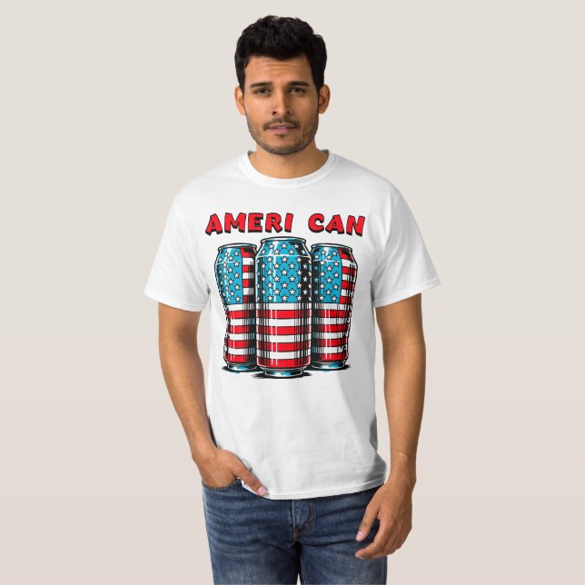 Mens funny 4th of July  T-Shirt (Front Full)