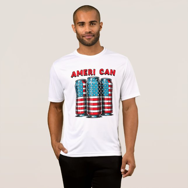 Mens funny 4th of July  T-Shirt (Front Full)