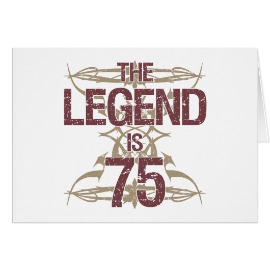 Men's Funny 75th Birthday Cards (Front Horizontal)