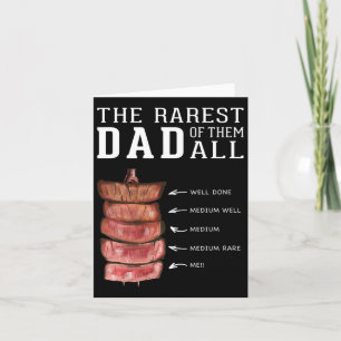Mens Funny Bbq Rarest Best Dad Grill Barbecue Fath Card
