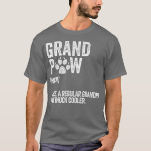 Mens Funny Best Dog Grandpa Ever Grandpaw Retro T-Shirt