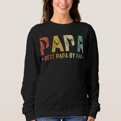 Mens Funny Best Papa By Par Fathers Day Golf  Golf Sweatshirt