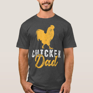 Mens Funny Chicken Farmer Retro Best Chicken Dad F T-Shirt
