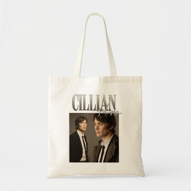 Mens Funny Cillian Murphy Christmas Tote Bag (Front)