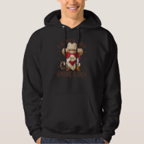 Mens Funny Cowboy Grandpa Father Gnome Pun For Hoodie
