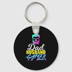 Mens Funny Dad Husband Gamer Quote Keychain