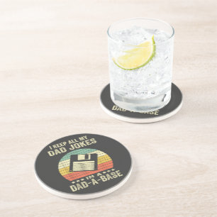 Mens Funny dad Jokes in dad-a-Base Coaster