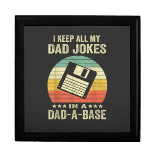 Mens Funny dad Jokes in dad-a-Base Gift Box