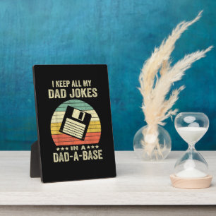 Mens Funny dad Jokes in dad-a-Base Plaque