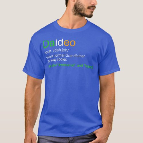 Mens Funny Daideo Ireland Grandfather Grandpa Defi T_Shirt