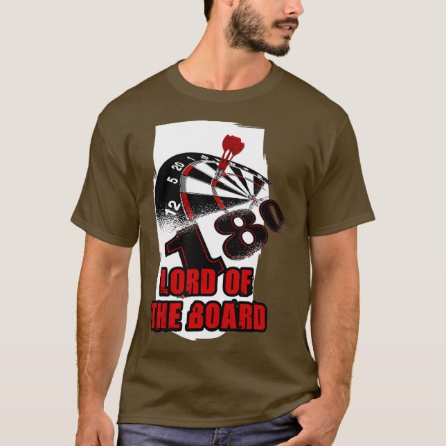 Mens Funny dart sayings with dartboard for dart T-Shirt (Front)