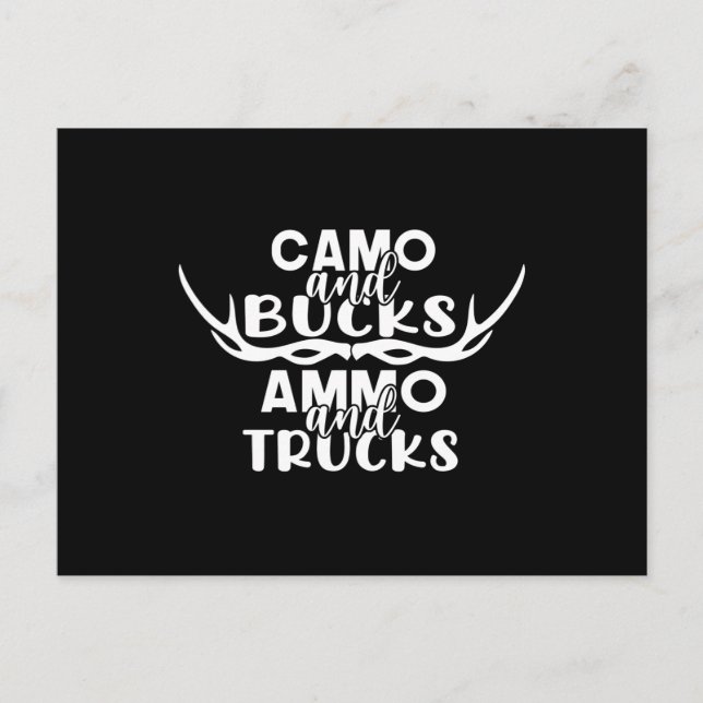 Mens Funny Deer Hunting Humor T Shirts for Men Postcard (Front)