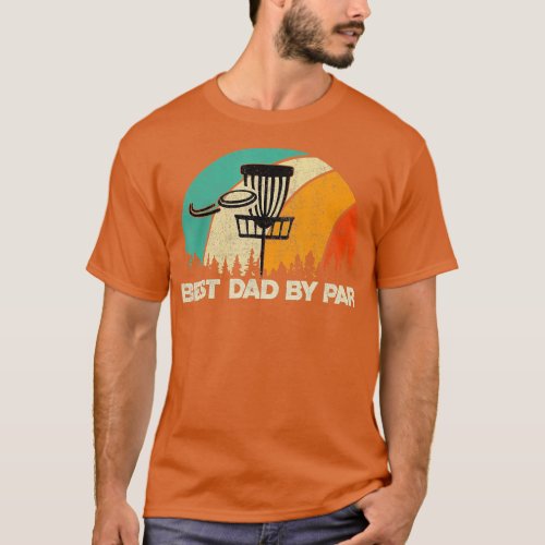 Mens Funny Disk Golf Dad  Retro Fathers Day Papa s T_Shirt