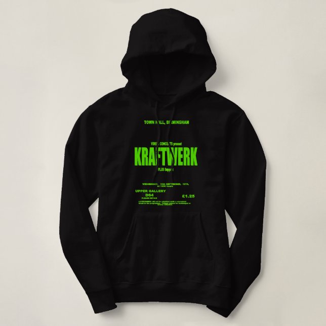 Mens Funny Electronic Kraftwerk Music Gifts For Mu Hoodie (Design Front)