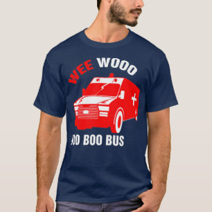 Mens Funny EMT Wee Woo Boo Bus Emergency T-Shirt