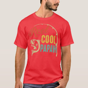 Mens Funny Fathers Day Vintage Fishing Reel Cool P T-Shirt