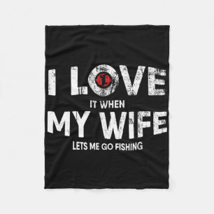 Mens Funny Fishing Quote For Fisherman And Dads  Fleece Blanket