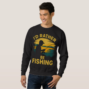Mens funny fishing sweatshirt
