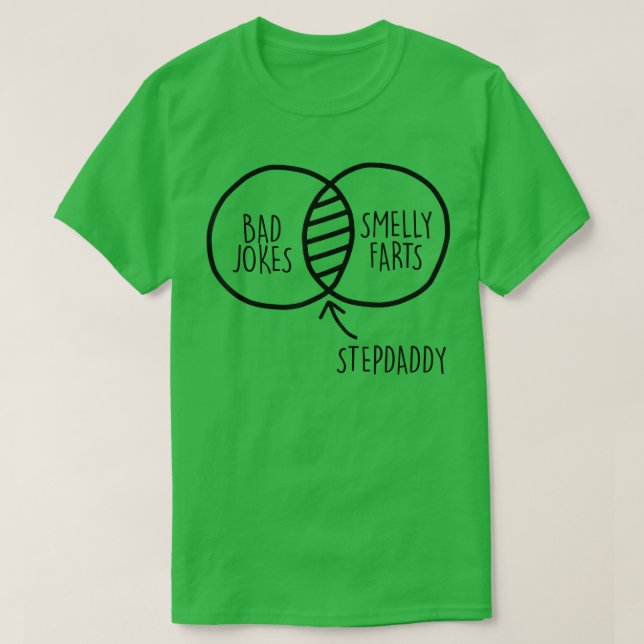 Mens Funny Gift For Fathers Day Tee  Stepdaddy Mi  (Design Front)