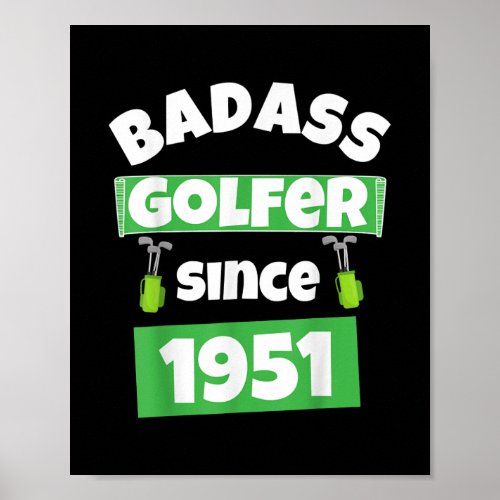 Mens Funny Golf Outfits For Men Items 70th Poster