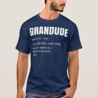 Mens Funny GRANDUDE Cool Grandpa Novelty 