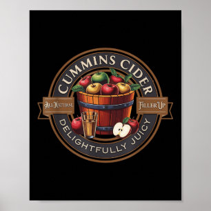Mens Funny Haul Cummins Cider Poster