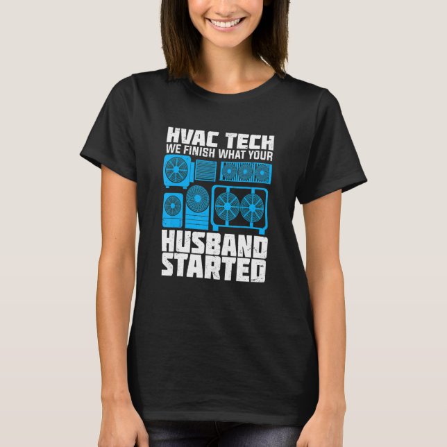 Mens Funny HVAC Design for a HVAC Tech T-Shirt (Front)