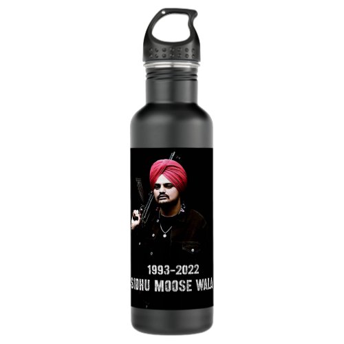 Mens Funny Indian Sidhu Five Moose Man Wala Actor  Stainless Steel Water Bottle