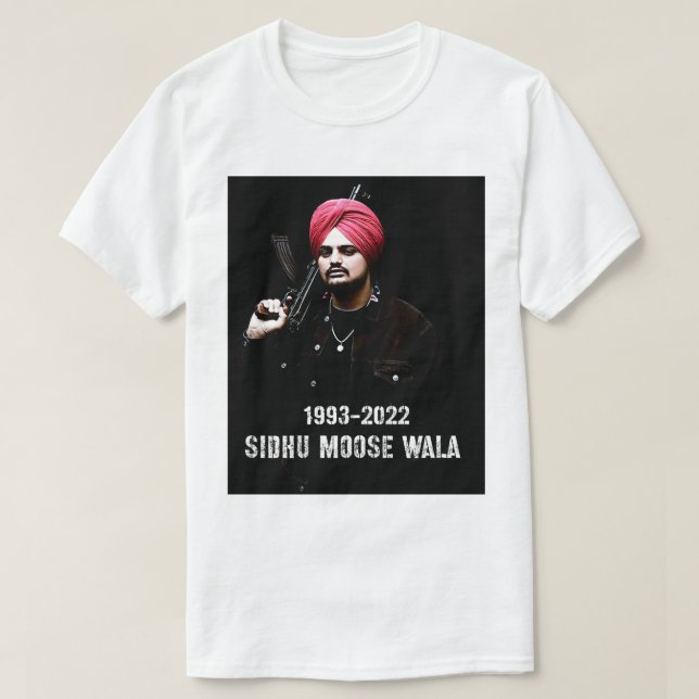 Mens Funny Indian Sidhu Five Moose Man Wala Actor  T-Shirt (Design Front)