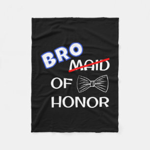 Mens funny man wedding matching bachelor party bro fleece blanket