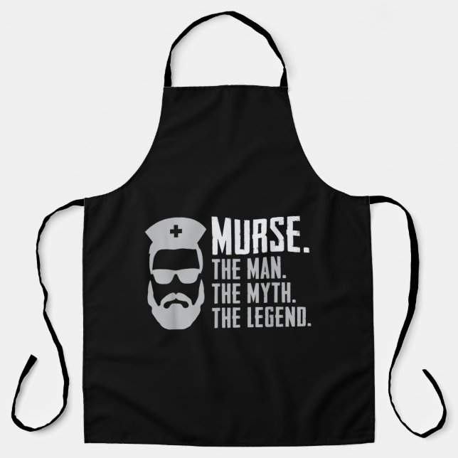 Mens Funny Murse Apron (Front)