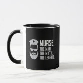 Murse Mug, Bearded Male Nurse Coffee Mugs, Funny Gifts for Men