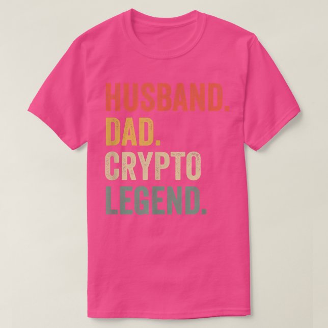 Mens Funny NFT Art Husband Dad Legend Crypto Vinta T-Shirt (Design Front)
