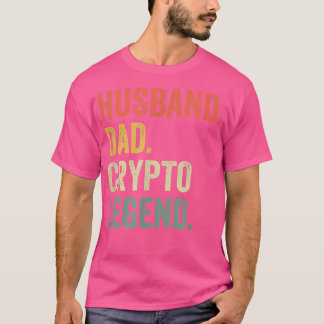 Mens Funny NFT Art Husband Dad Legend Crypto Vinta T-Shirt